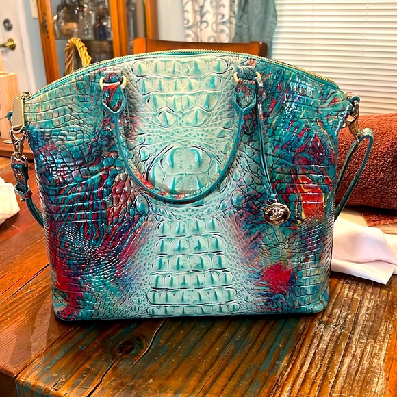 Brahmin large duxbury satchel dream ombre Melbourne with wallet - Picture 2 of 15